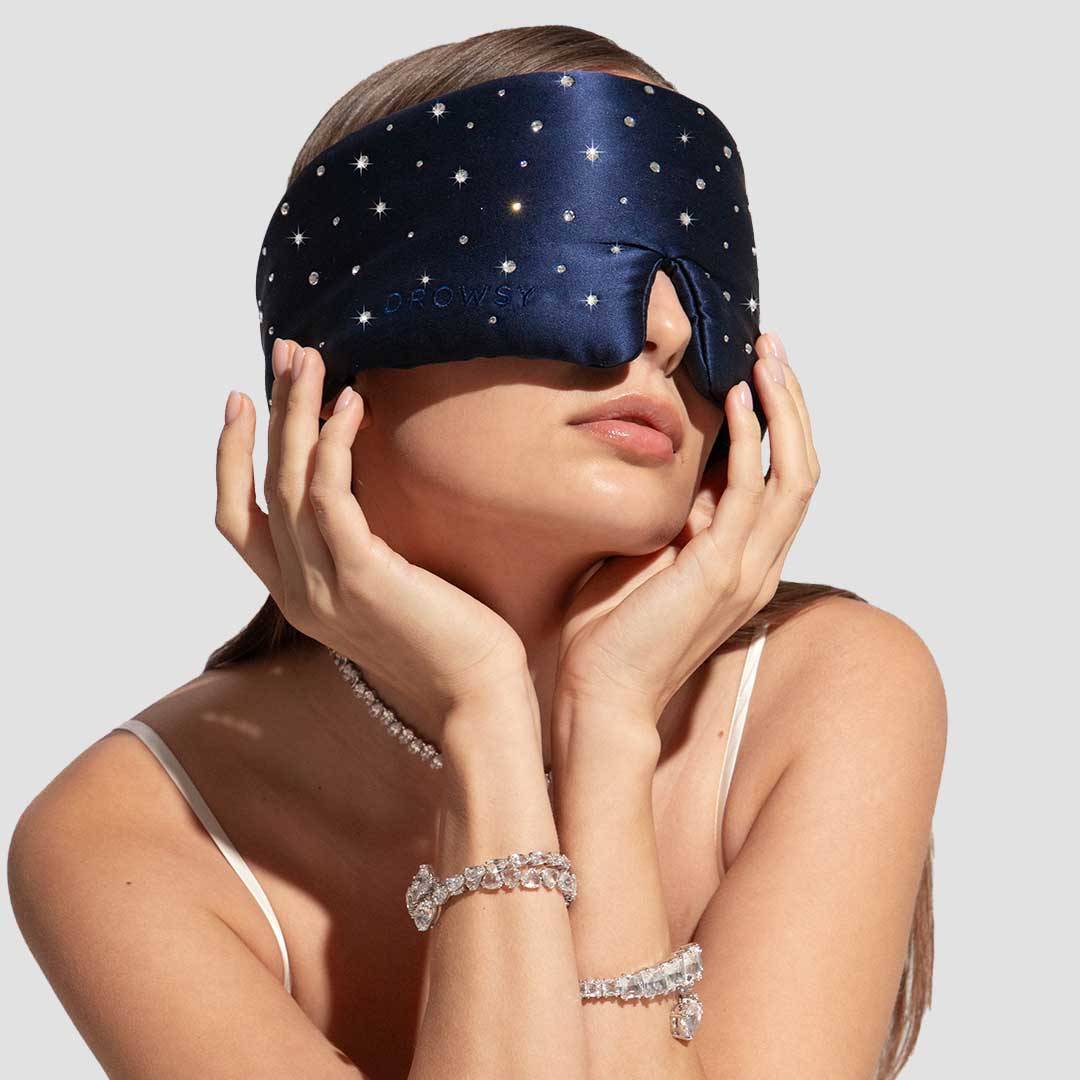 Silk Sleeping Mask with Swarovski® Crystals