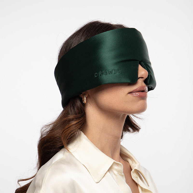 Drawzzy Silk Sleeping Mask | Ivy Garden | Luxury Sleep Mask