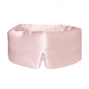 Light pink Drowsy silk sleep mask on a white background