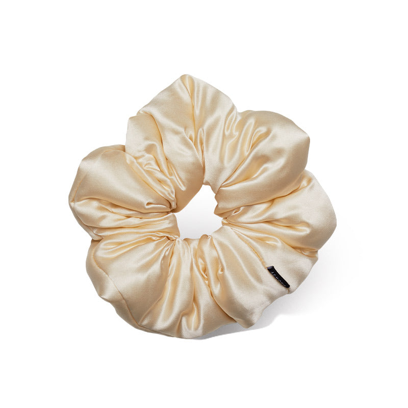 Silk Padded Scrunchie | Champagne Gold