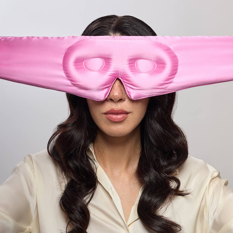 strapless goggles Hot Pink Eyelash Protecting Sleep Mask