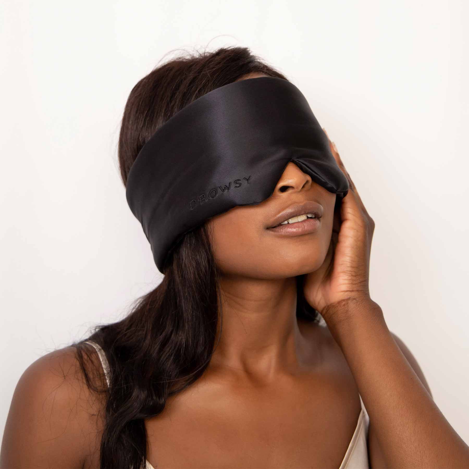 Silk Sleeping Mask Black Jade